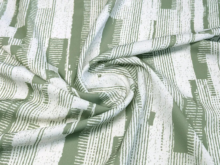 Креп шелк акварельная абстракция, хаки - фото 1 - интернет-магазин tkani-atlas.com.ua