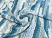 Креп шовк акварель абстракції, синій - інтернет-магазин tkani-atlas.com.ua