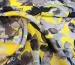 Креп шелк сказочный сад, серый с желтым - фото 2 - интернет-магазин tkani-atlas.com.ua