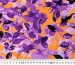 Креп шелк сказочный сад, сиреневый с оранжевым - фото 4 - интернет-магазин tkani-atlas.com.ua