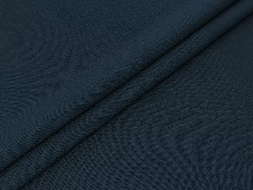 Льон стрейч з віскозою, темно-синій - фото 1 - інтернет-магазин tkani-atlas.com.ua