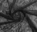 Гипюр Мармарис цветочное плетение, черный - фото 1 - интернет-магазин tkani-atlas.com.ua