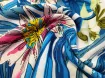 Штапель стрейчевый тропический, голубой (отрез 1,7 м) - интернет-магазин tkani-atlas.com.ua