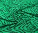 Американский креп рисунок зебра, зеленый с черным (отрез 2,3 м) - фото 1 - интернет-магазин tkani-atlas.com.ua