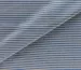 Штапель шелк полоска 4 мм, синяя на сером (отрез 1 м) - фото 1 - интернет-магазин tkani-atlas.com.ua