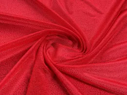 Сітка з блиском, червоний (відріз 1,3 м) - інтернет-магазин tkani-atlas.com.ua