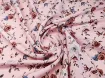 Софт принт букетики роз, нежно-розовый (отрез 0,7 м) - интернет-магазин tkani-atlas.com.ua