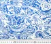 Штапель цветочные узоры, синий - фото 4 - интернет-магазин tkani-atlas.com.ua