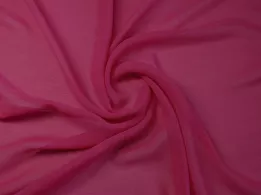 Шифон однотонний, рожева малина (відріз 2,3 м) - інтернет-магазин tkani-atlas.com.ua