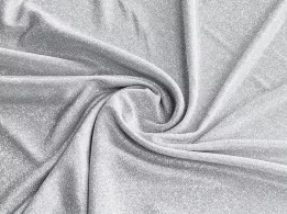 Трикотаж диско мерцание, белое серебро (отрез 1,4 м) - интернет-магазин tkani-atlas.com.ua