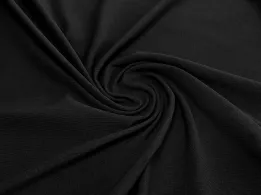 Трикотаж хлопковый, черный (отрез 0,9 м) - интернет-магазин tkani-atlas.com.ua
