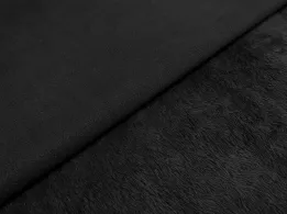 Замша на вельбо двостороння, чорний (відріз 1,5 м) - інтернет-магазин tkani-atlas.com.ua