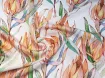Шовк віскоза квітуча гілка, помаранчево-зелений - інтернет-магазин tkani-atlas.com.ua