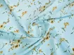 Шифон креповий квіткові візерунки, ніжно-голубий - інтернет-магазин tkani-atlas.com.ua