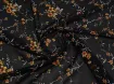Шифон креповий квіткові візерунки, чорний - інтернет-магазин tkani-atlas.com.ua