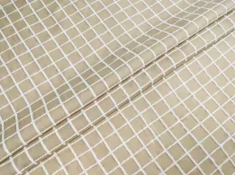 Котон клітинка жаккард, кава з молоком - інтернет-магазин tkani-atlas.com.ua