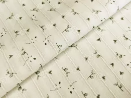 Котон мережка троянди, кремовий - інтернет-магазин tkani-atlas.com.ua