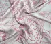 Шовк Армані квітковий орнамент, сіро-бежевий - фото 3 - інтернет-магазин tkani-atlas.com.ua