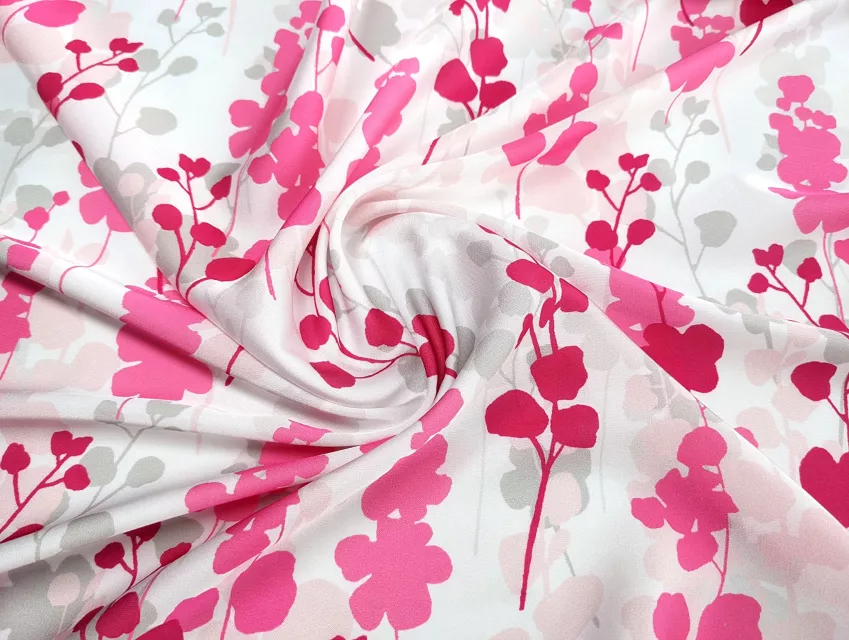 Шовк Армані казкові віти, рожево-малиновий - фото 1 - інтернет-магазин tkani-atlas.com.ua