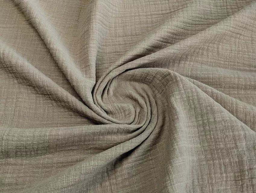 Муслін слаб двошаровий, темно-бежевий - фото 1 - інтернет-магазин tkani-atlas.com.ua