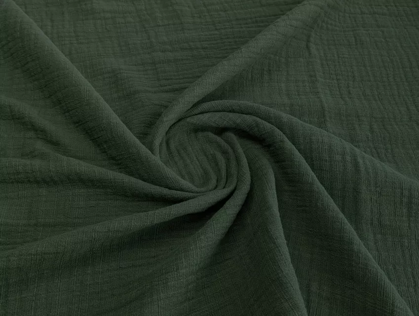 Муслин слаб двухслойный, хаки - фото 1 - интернет-магазин tkani-atlas.com.ua