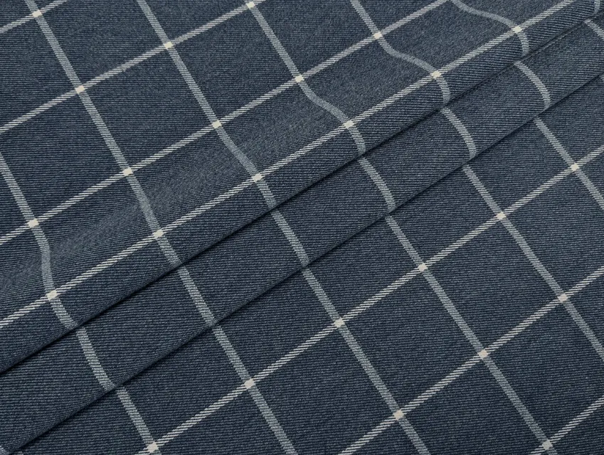 Костюмный тиар клетка 45 мм, серый - фото 1 - интернет-магазин tkani-atlas.com.ua