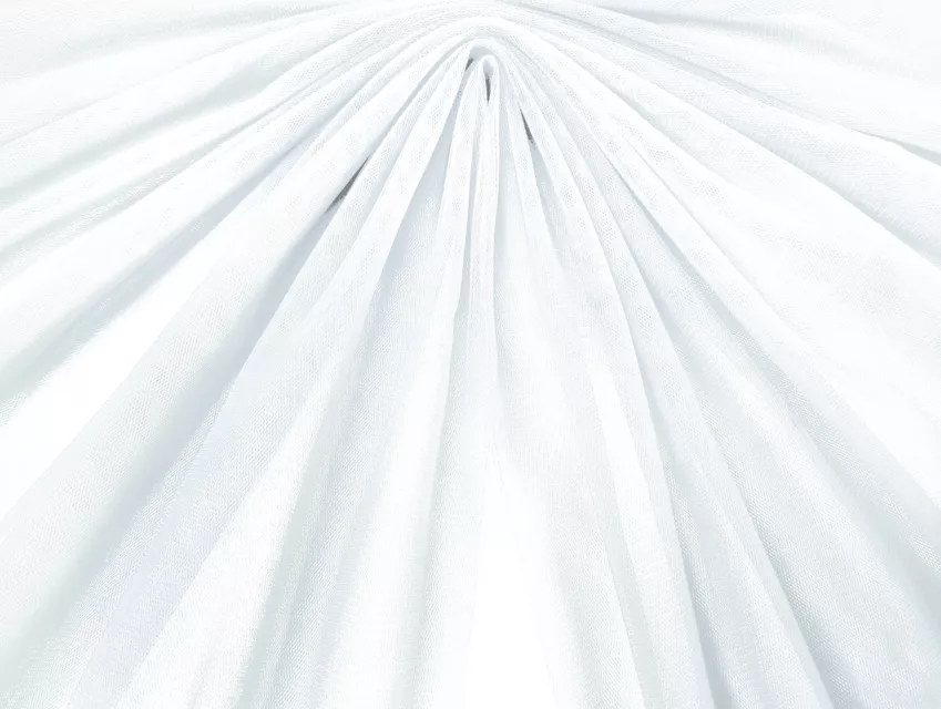 Евросетка (фатин мягкий), белый (отрез 0,7 м) - фото 1 - интернет-магазин tkani-atlas.com.ua