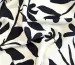Льон з віскозою квіткова абстракція, чорний з молочним - фото 2 - інтернет-магазин tkani-atlas.com.ua