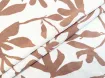 Льон з віскозою квіткова абстракція, світло-коричневий з молочним - інтернет-магазин tkani-atlas.com.ua