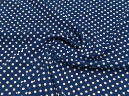 Креп Шері горох 5 мм, синій - інтернет-магазин tkani-atlas.com.ua