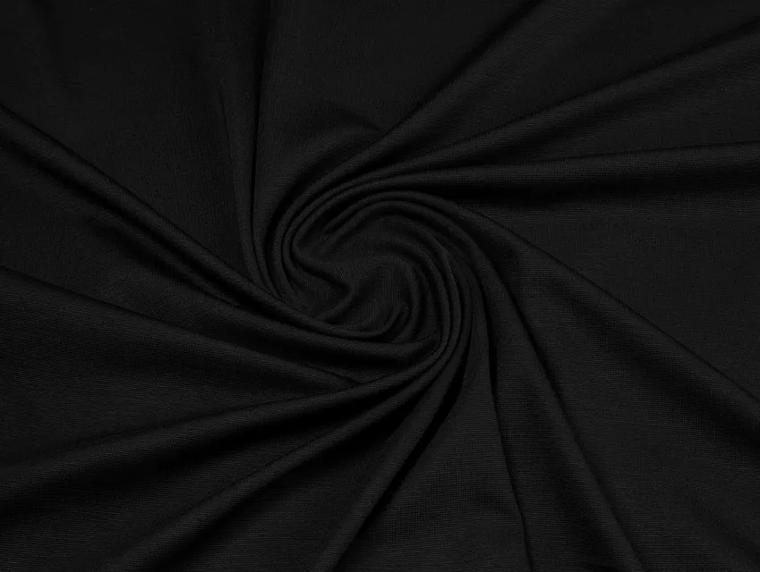 Трикотаж віскозний джерсі тенсел, чорний - фото 1 - інтернет-магазин tkani-atlas.com.ua