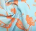 Шифон софт Грейс квіткова фантазія, блакитний - фото 2 - інтернет-магазин tkani-atlas.com.ua