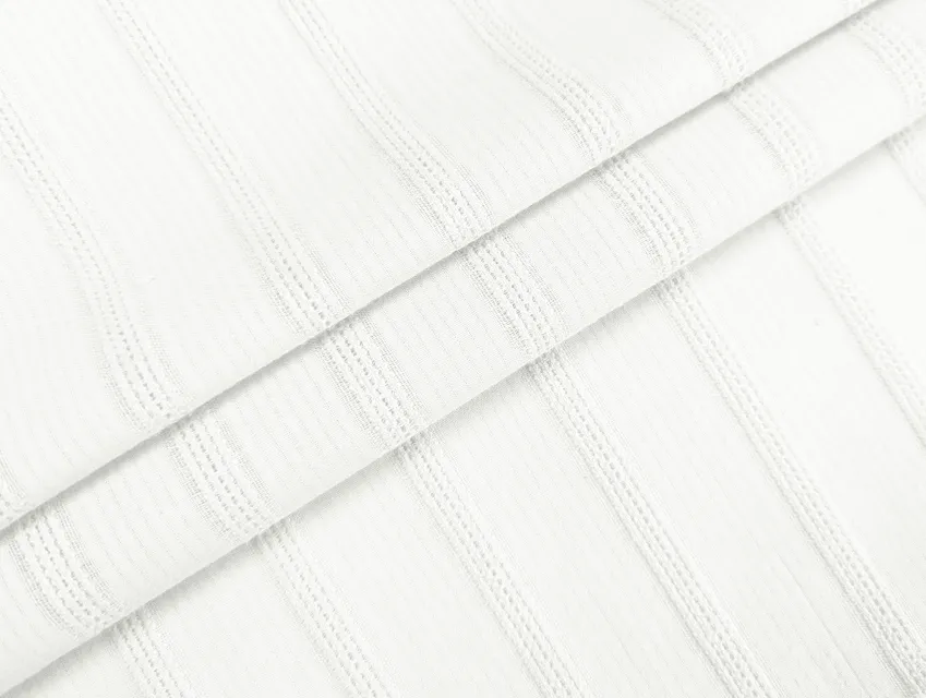 Котон прошва смужка 9 мм, світле молоко - фото 1 - інтернет-магазин tkani-atlas.com.ua