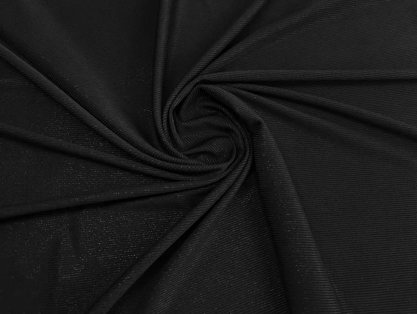 Трикотаж лікра мерехтіння, чорний - фото 1 - інтернет-магазин tkani-atlas.com.ua