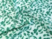 Штапель шовковистий листочки, салатовий - інтернет-магазин tkani-atlas.com.ua