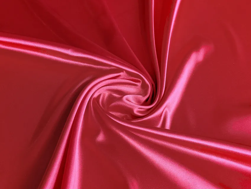 Атлас тонкий однотонный, красный - фото 1 - интернет-магазин tkani-atlas.com.ua