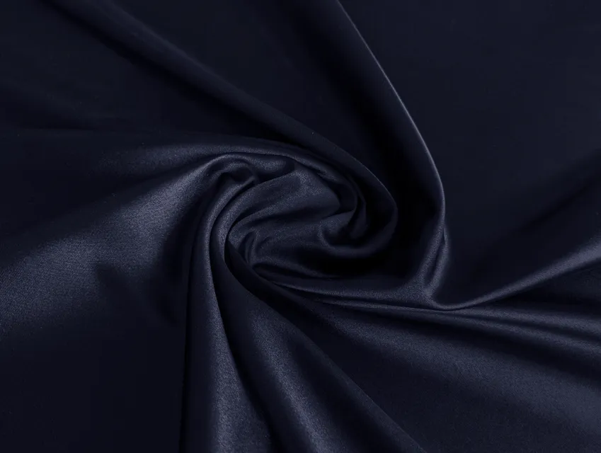 Атлас тонкий, темно-синій - фото 1 - інтернет-магазин tkani-atlas.com.ua