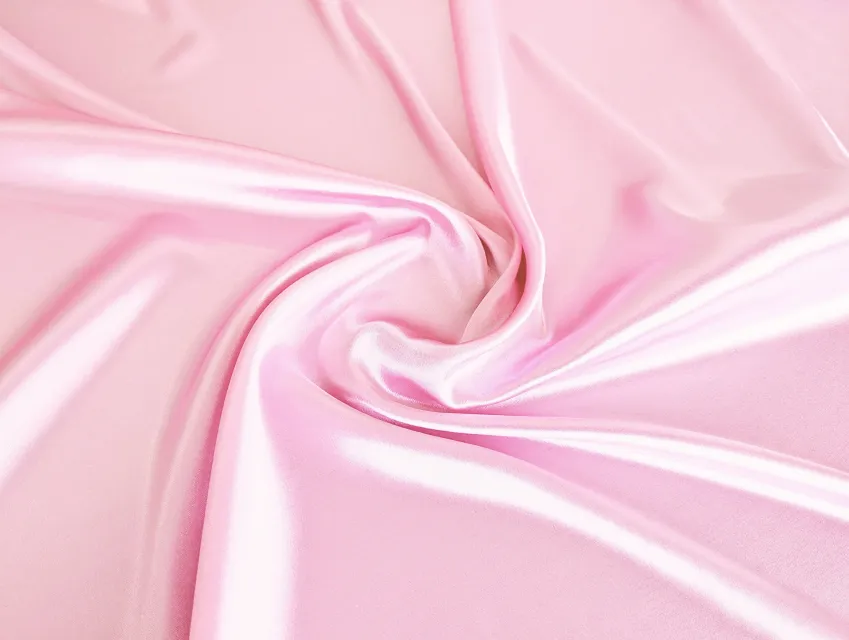Атлас тонкий однотонний, рожевий зефір - фото 1 - інтернет-магазин tkani-atlas.com.ua