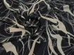Костюмка шовковиста абстракція, чорний з бежевим - інтернет-магазин tkani-atlas.com.ua