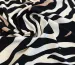 Костюмка шовковиста зебра, чорний з бежевим - фото 2 - інтернет-магазин tkani-atlas.com.ua