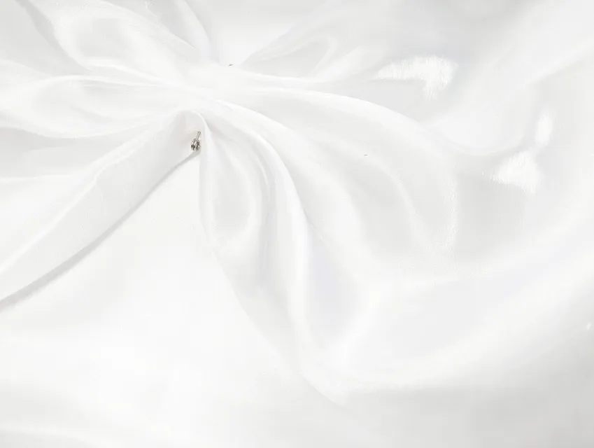 Органза матова (віск) однотонний, білий - фото 1 - інтернет-магазин tkani-atlas.com.ua