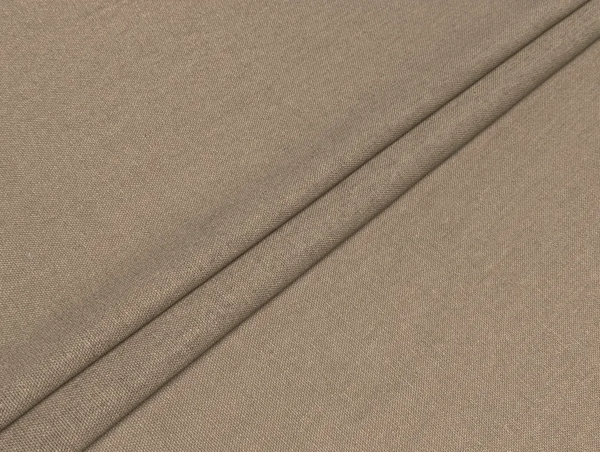 Льон віскоза уцінка (текстильний недолік), капучино - фото 1 - інтернет-магазин tkani-atlas.com.ua