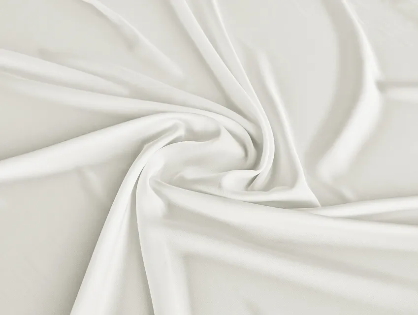 Шелк сатин, молочный (отрез 3 м) - фото 1 - интернет-магазин tkani-atlas.com.ua