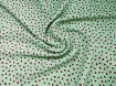 Шифон софт Грейс сердечки, оливковый (отрез 2 м) - интернет-магазин tkani-atlas.com.ua