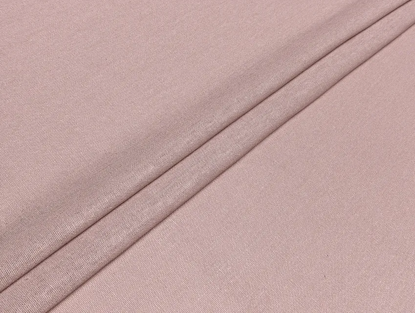 Льон однотонний уцінка (текстильний недолік), пудра - фото 1 - інтернет-магазин tkani-atlas.com.ua