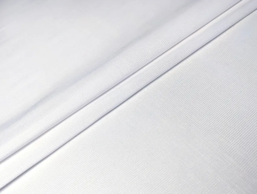 Бенгалін блузочний смужка вузька, білий (відріз 0,8 м) - фото 1 - інтернет-магазин tkani-atlas.com.ua