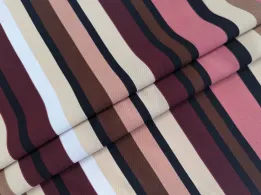 Американський креп малюнок смужка, бордо - інтернет-магазин tkani-atlas.com.ua