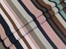 Американський креп малюнок, темний бежевий з коричневим - інтернет-магазин tkani-atlas.com.ua