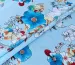 Коттон стрейчевый рисунок крупные цветы, голубой (отрез 1,1 м) - фото 1 - интернет-магазин tkani-atlas.com.ua