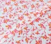 Коттон стрейчевый рисунок цветочная нежность, коралловый (отрез 1,3 м) - фото 1 - интернет-магазин tkani-atlas.com.ua